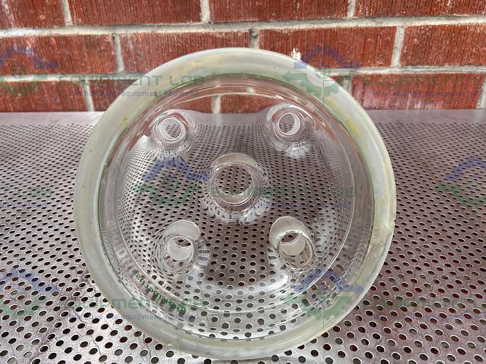 Used Chemglass  Reaction Vessel 5 Neck Lid 200MM, 45/50, 29/42 , 24/40 Joints