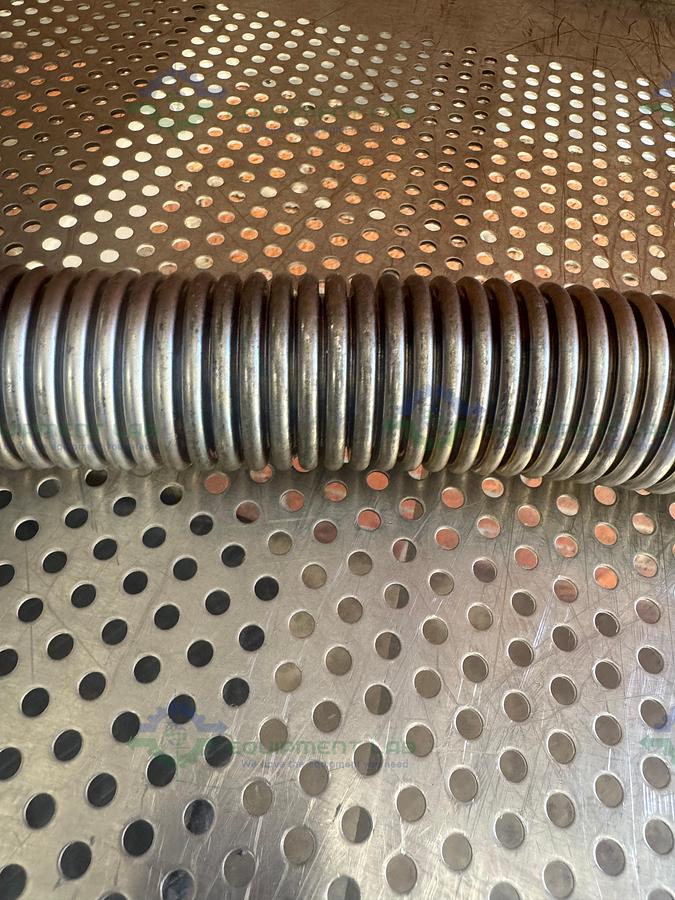 Used Stainless Steel Bellows Flexible Vacuum Hose 36" w/ KF 40 Fitting