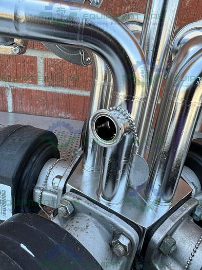 Used 5 ITT Pure Flo Advantage Stainless Steel Diaphragm Valve w/ 1" Sanitary Fitting