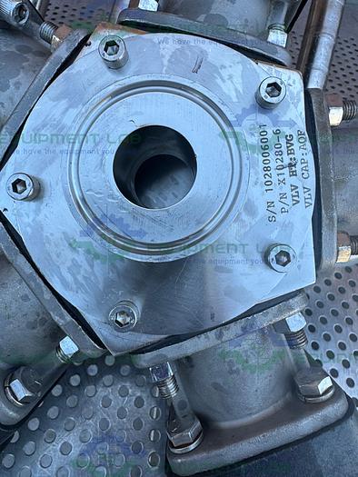 Used 5 ITT Pure Flo Advantage Stainless Steel Diaphragm Valve w/ 1" Sanitary Fitting