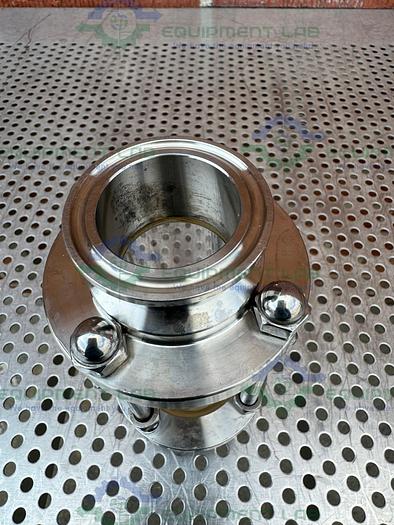Used 316L Stainless Steel Single Wall In Line Sight Glass w/ 1 1/2" Sanitary Fitting