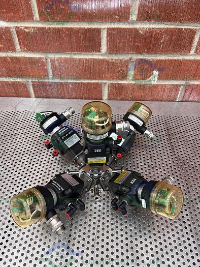 Used 5 ITT Advantage  Stainless Steel Diaphragm Valves w/ Valve Positioner