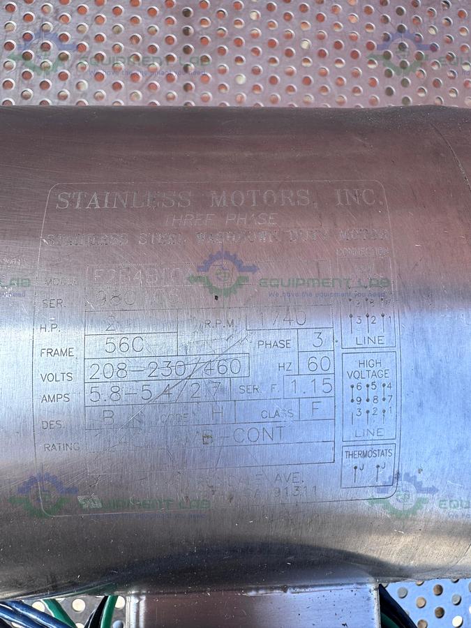 Used Viking IDEX S2M Rotary Lobe w/ Stainless 2 HP Motor 230/460V