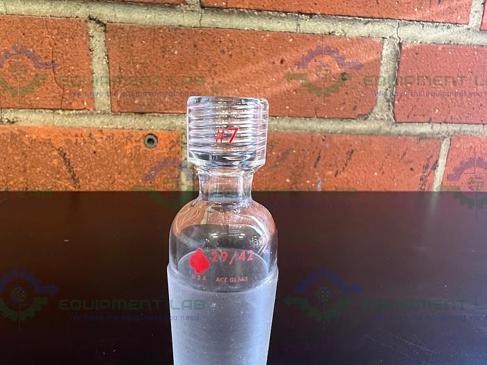 Used Ace Glass Straight-Thru Adapter w/ 29/42 Joint to #7 Threaded