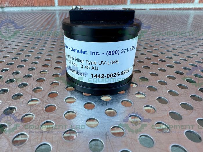 Used Optek / Danulat 1442-0025-0202-13 Calibration Filter UV-L045, 0.45 AU