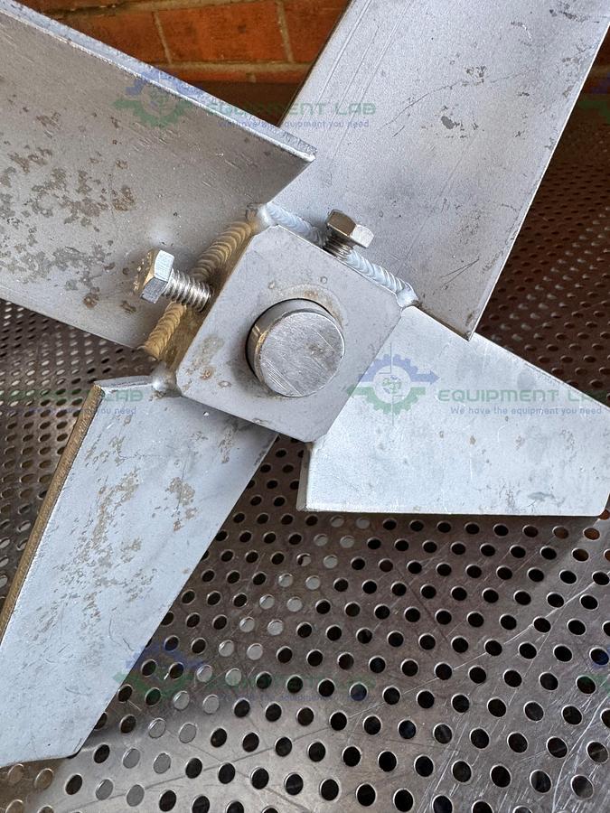 Used 55" Stainless Steel Mixing Shaft 1" Diameter w/ 12" Impeller