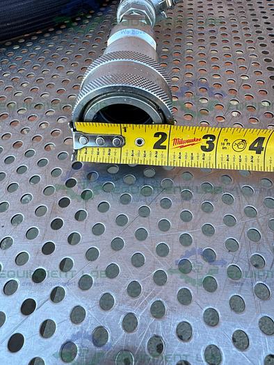 Used Huber Insulated Flexible Chiller Hose 72" w/ Quick Release Fitting, Valve