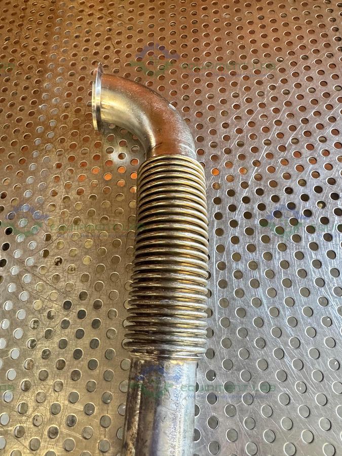 Used Stainless Steel KF40 Vacuum Bellow 90 Degree Elbow