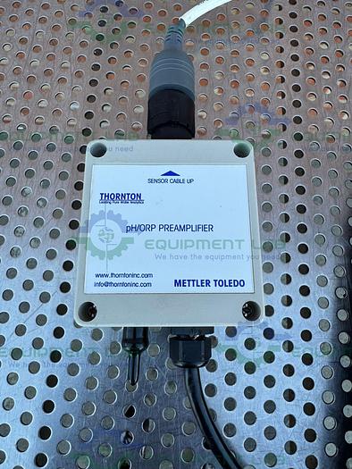 Used Mettler Toledo SNCH 03 ATEX 3590 X Electrode w/ Thornton 1200-21 pH Amplifier