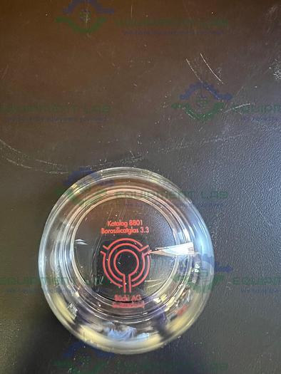 Used Buchi AG Borosilicatglas 3.3 Katalog 8801 Glass Spherical Cap Style Stopper 3"
