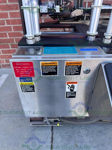 Used New Jersey Machine 401XRE -0095 Pallet Labeler 120V, 60 Cycles, 1.2 kW