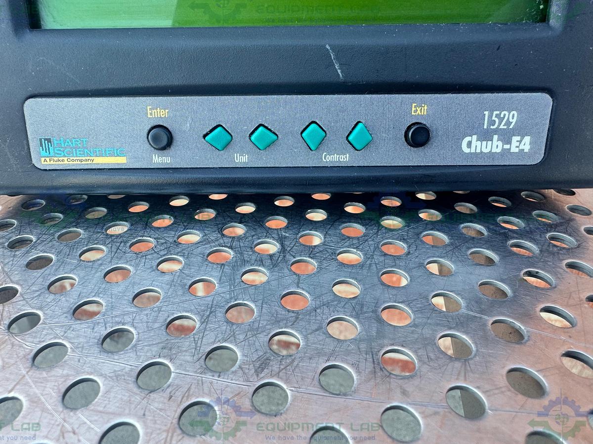 Used Hart Scientific Chub-E4 1529-R Thermometer w/ Secondary Reference PRT Probe