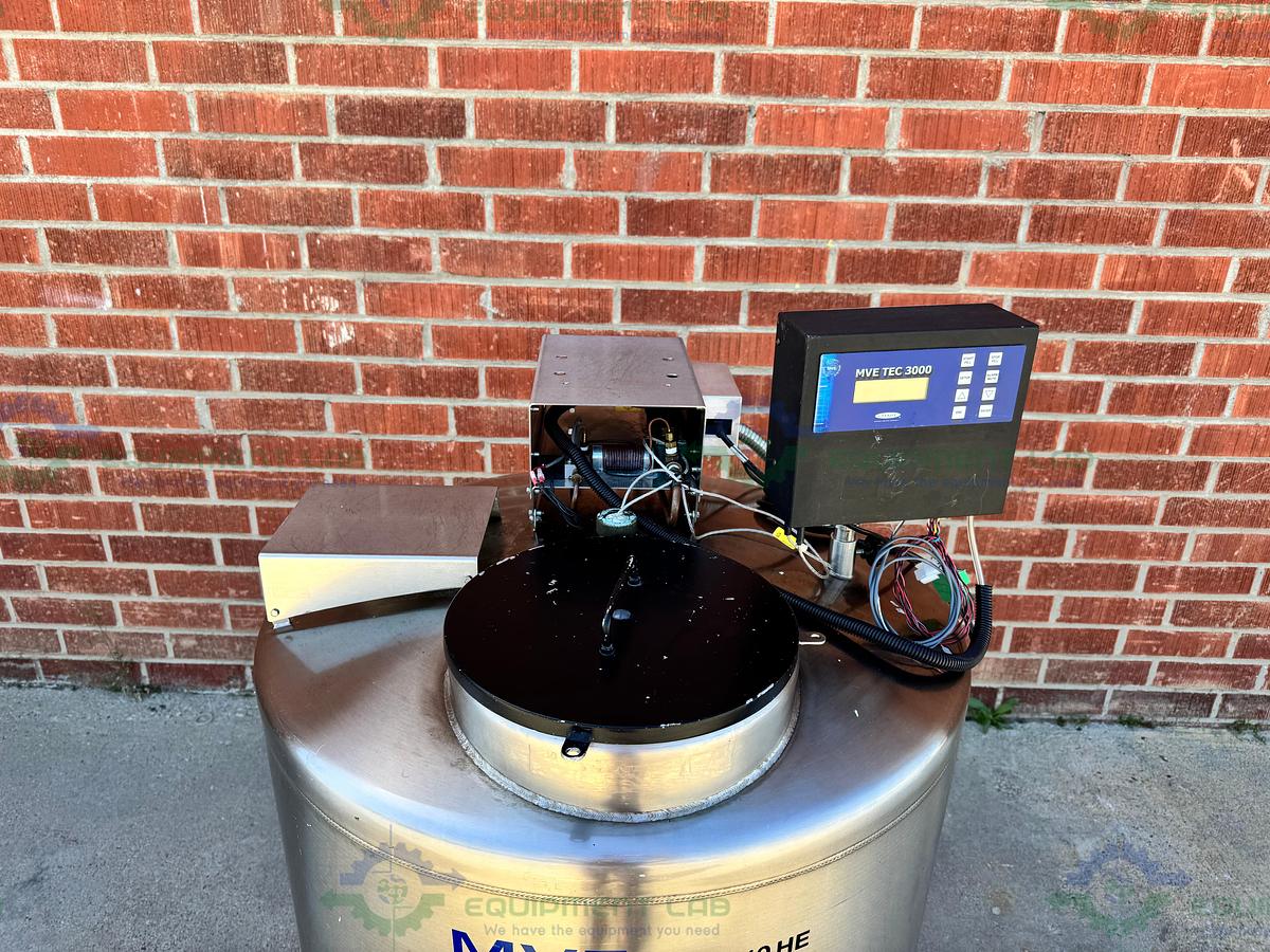 Used CHART MVE XLC 810 HE-F GEN 2 Liquid Nitrogen Cryogenic Storage Tank w/ TEC 3000