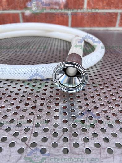 Used Saint Gobain SBP 0750 Pure Fit 96" Hose w/ 3/4" to 1 1/2" Sanitary Fitting 90PSI