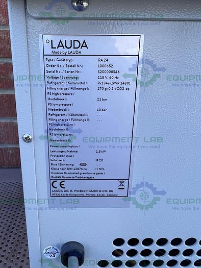 Used Lauda  Alpha RA24 Refrigerated /Heated Circulating Bath  -25 °C to 100°C, 22L
