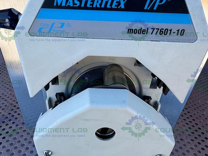 Used Cole Parmer 77420 00 Peristaltic Pump w/ Masterflex I/P 77601-10 Easy Load Head