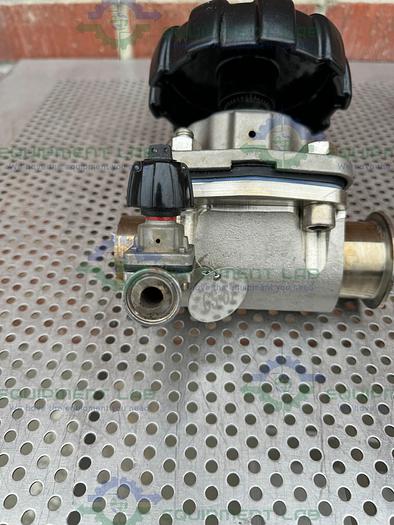 Used 2 Gemu Stainless Steel  Diaphragm Valve w/ 2" to 1/2" Sanitary Fittings
