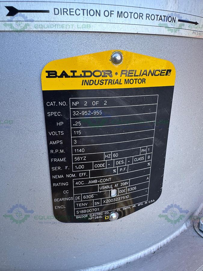 Used Sweco LS18S333 Stainless Steel 18" Vibratory Energy Separator w/ 325, 200 Micron