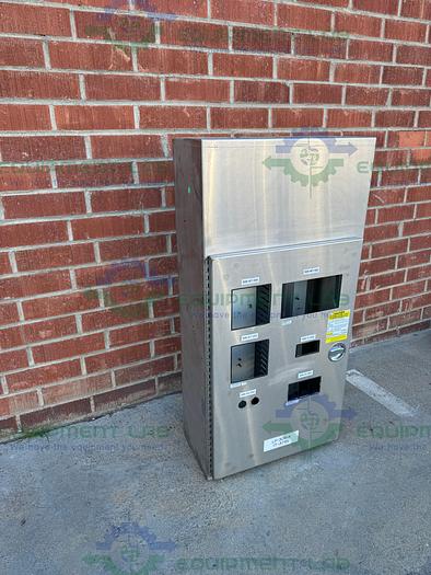 Used Stainless Steel  Industrial Control Panel Enclosure 11" x 24" x 48"