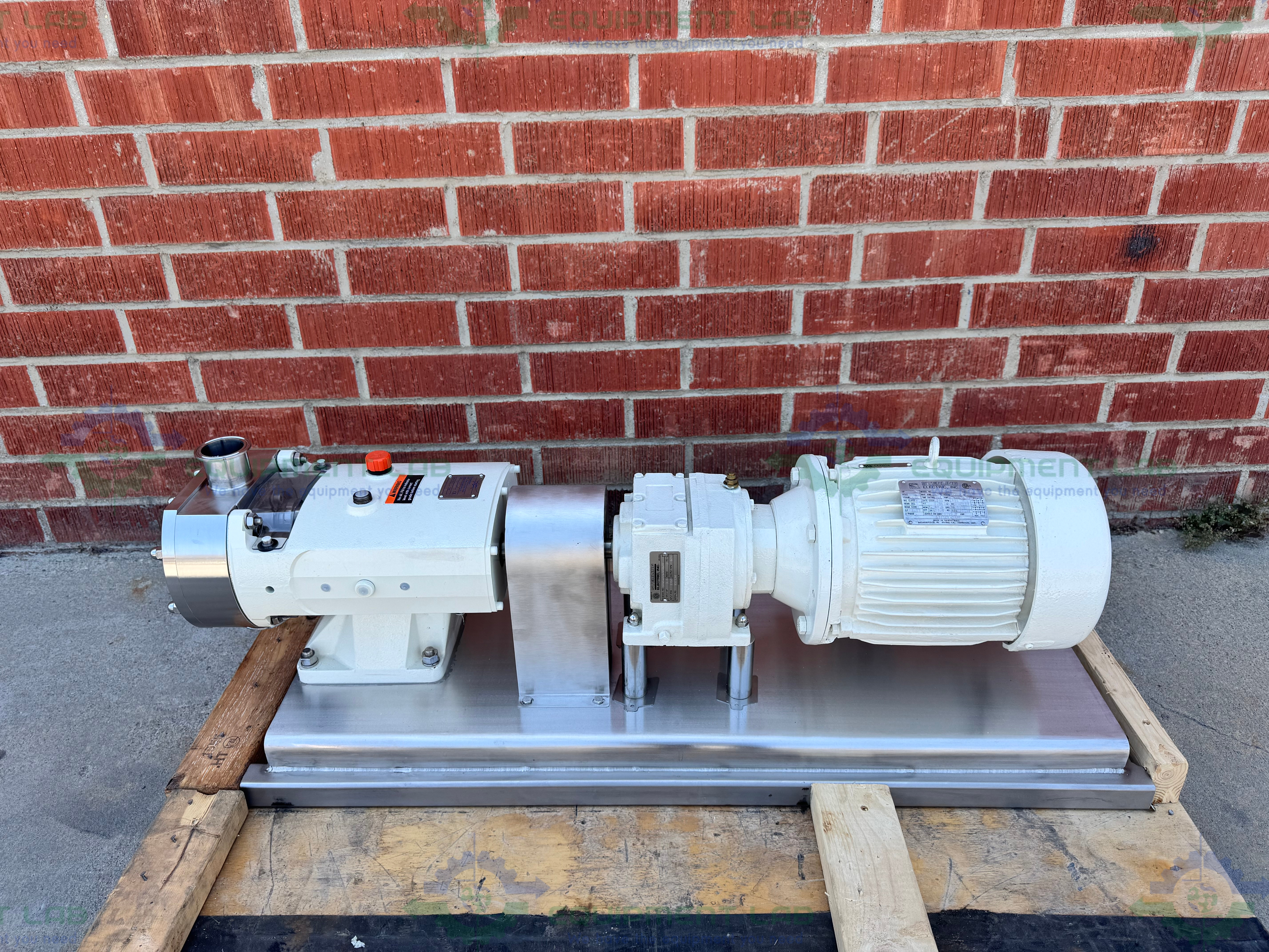 Alfa Laval SRU3/038/HS Rotary Lobe Pump w/ Sterling 3 HP Motor