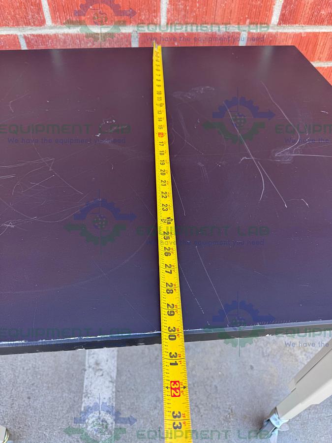 Used Phenolic / Composite  Resin Adjustable  Science Table with Wheels-30" W x 36" L