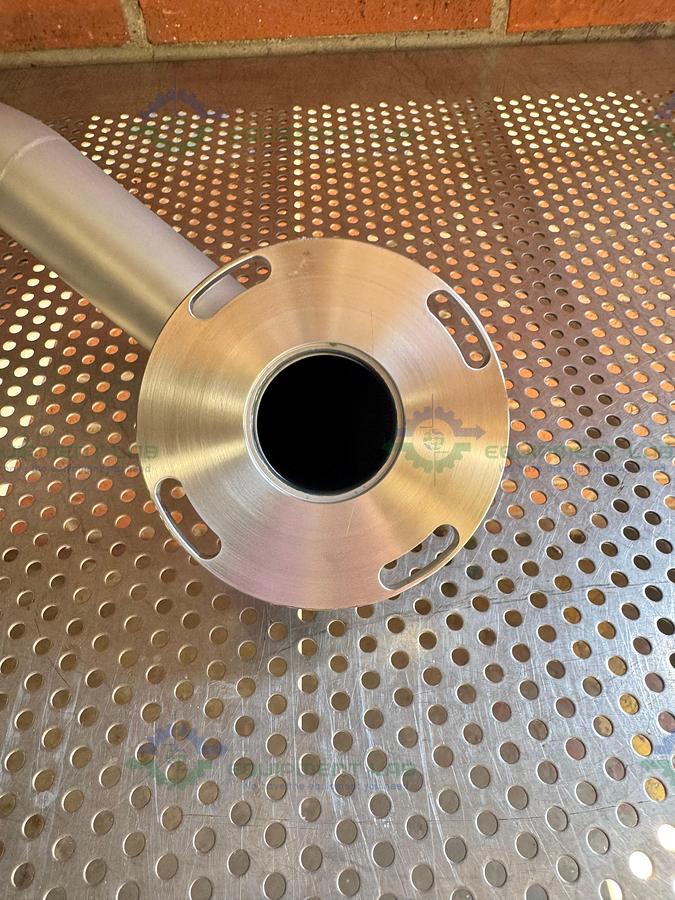 Used Stainless Steel Vacuum Pipe with 5" Flange to KF50