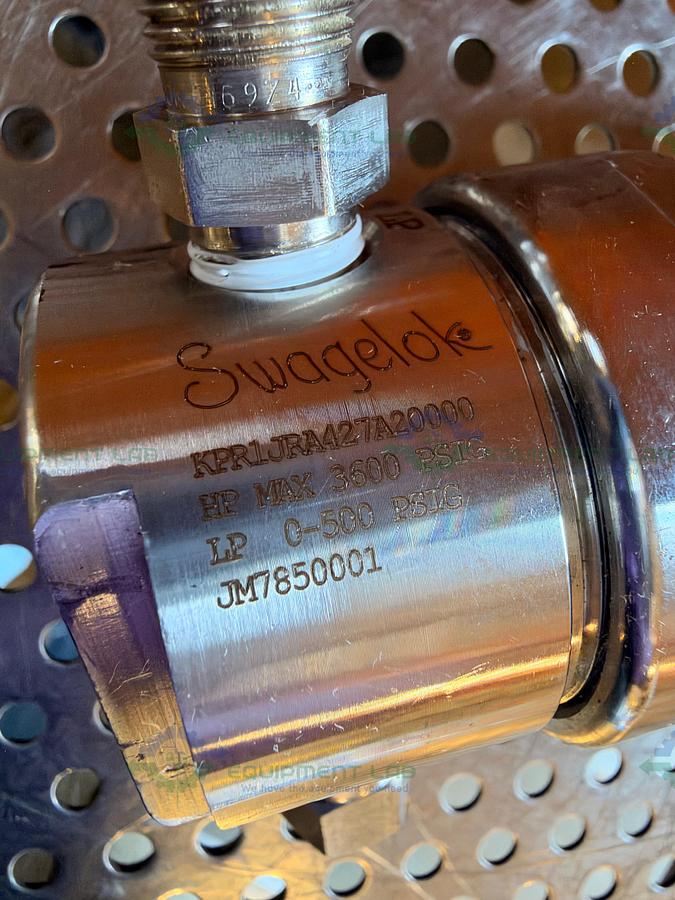 Used Swagelok KPR1JRA427A20000 Stainless Steel PR Regulator, 0 to 500 psig