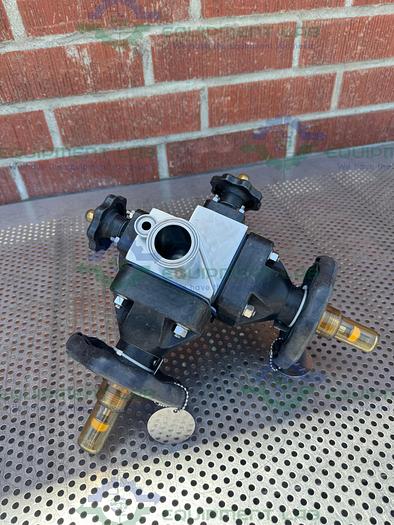 Used 4 ITT Pure Flo Stainless Steel Diaphragm Valve w/ 1/2" - 1 1/2 Sanitary Fittings