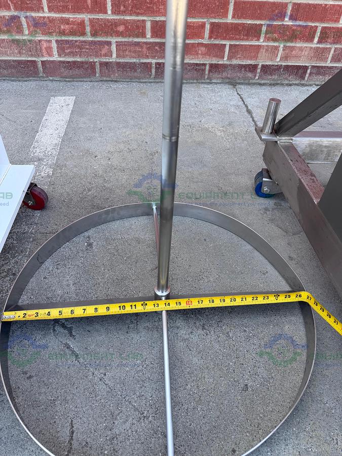 Used Allegheny Bradford 174 Liter Jacketed Nutsche Filter / Agitated Dryer