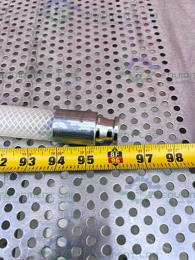 Used Saint Gobain SBP 0750 Pure Fit 96" Hose w/ 3/4" to 1 1/2" Sanitary Fitting 90PSI