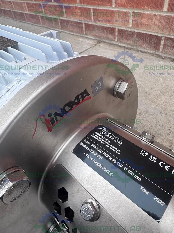 Inoxpa PROLAC HCPN 40-150 High Level Hygienic Centrifugal Pump 2022 w/5 HP Motor