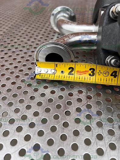 Used ITT Pure Flo 1-316L-RA20MAX 3 - Way Diaphragm Valve w/ 1" Sanitary Fitting