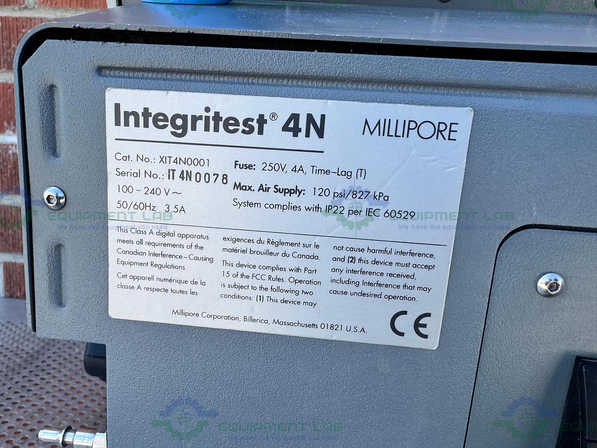  for parts or not working Millipore XIT4N0001 Integitest 4N Automatic Filter Integritest Test Instrument