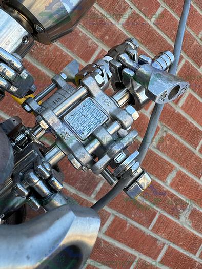 Used Pope 5 Liter Jacketed Stainless Steel Nutsche Filter w/ Mixer, 1/17 HP Motor