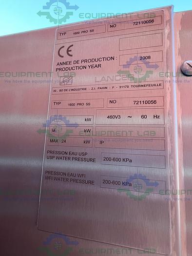 Used Lancer  1600 PRO SS Pharmaceutical Production Washer 110°C