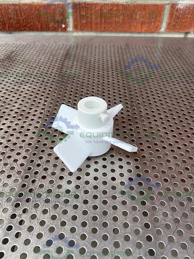 Chemglass CG-2095-02 PTFE Agitator Four Blade, 5" Fits 19mm Shaft 45° Impeller