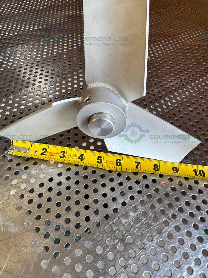 Used 39" Stainless Steel Mixing Shaft 1" Diameter w/ 10" Impeller