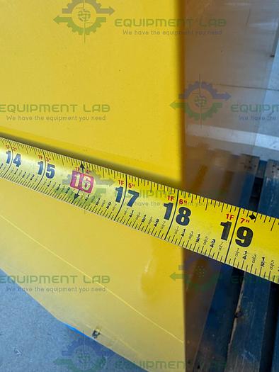 Used JustRite 45 Gallon Flammable Liquid Storage Cabinet w/ Soft Close Doors, Key