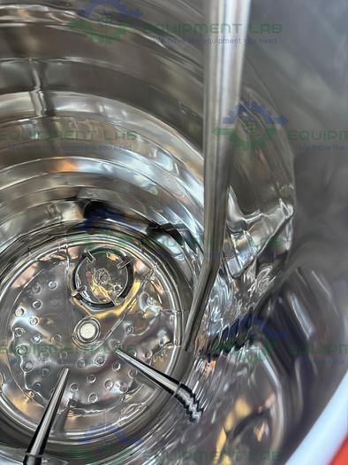 Used Letsch 260 Liter Jacketed Stainless Steel Reactor w/ 3/4 HP Bottom Mixer