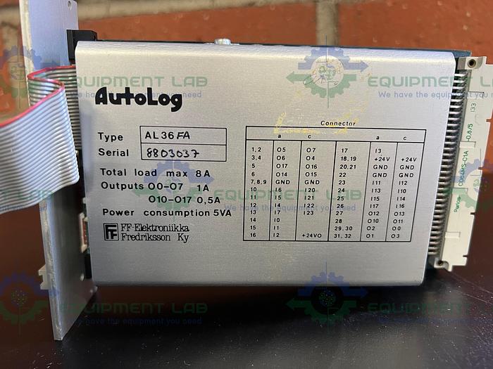Used FF Elektronikka AL36SD CPU Module w/ FF Elektronikka AL36FA Autolog