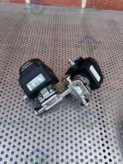 Used Lot of 2 - ITT Pure Flo .5-316L- RA20MAX Diaphragm Valve  w/.5" Sanitary Fitting