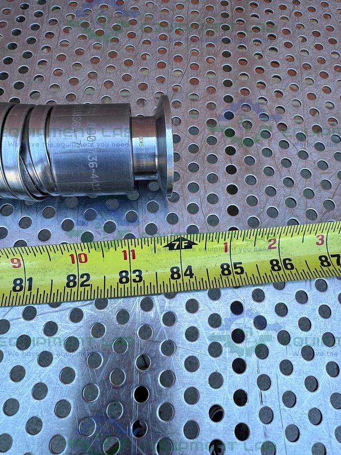 Used Williams-Carver  83" SS Reinforced Flexible Silicon Hose w/ 1" Sanitary Fittings