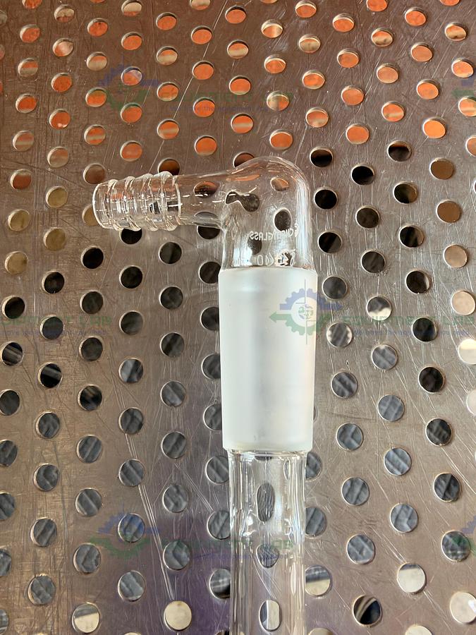 Used Chemglass CG-1014-E-01 Adapter 24/40 Inner Joint 90 Degree Bent