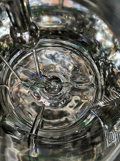 Used ITT Industries 150 Liter Stainless Steel Jacketed Reactor 45 PSI w/ 0.5 HP Mixer