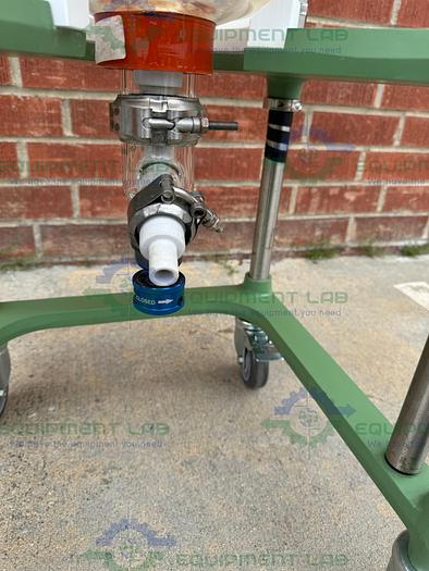 Used Chemglass 20 Liter Jacketed Glass Reactor w/ Optichem Overhead Stirrer