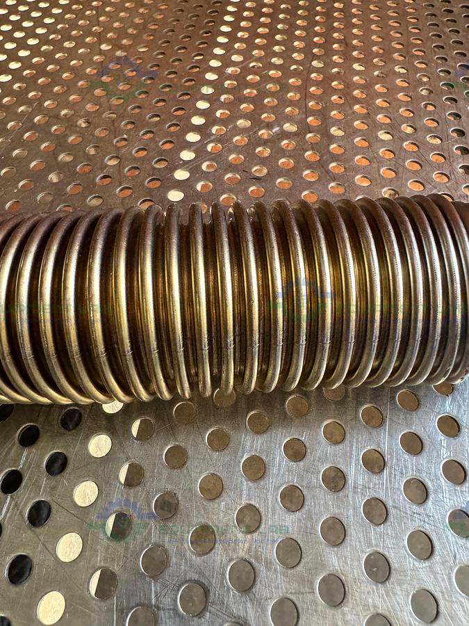 Used Stainless Steel Bellows Flexible Vacuum Hose 8" w/ KF 40 Fitting