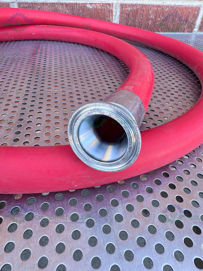 Used Silicone Flexible 120"  Hose w/ 1 1/2" Sanitary Fitting