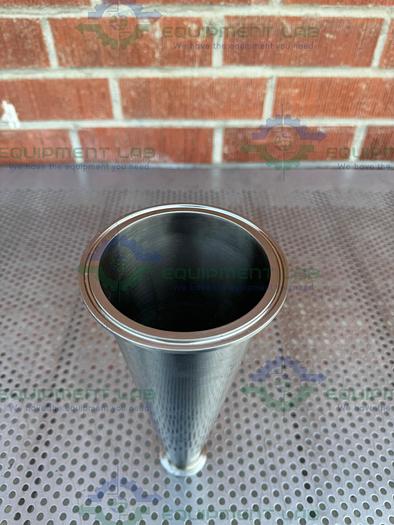 Used Snob 710  Stainless Steel 11" Reducer  w/ 1 1/2" to 4" Sanitary Fitting