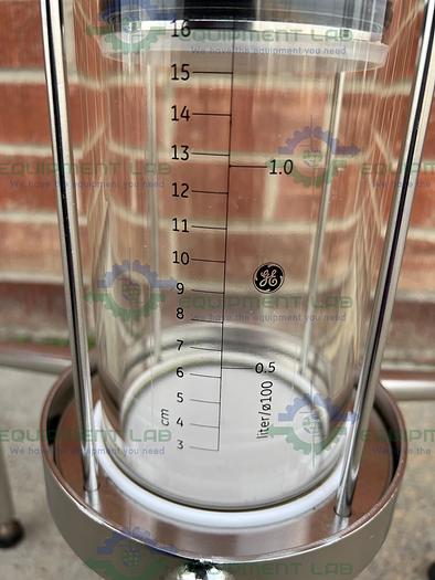 Used Cytiva / GE / Pharmacia BPG 100 / 500 Chromatography Column 4L w/ 4-way Valve