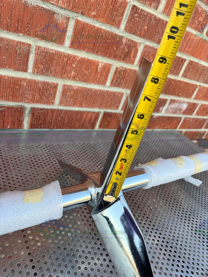 SPX Stainless Steel Mixing Tank Impeller 100" x 14" x 1.5" w/ Flange Fitting